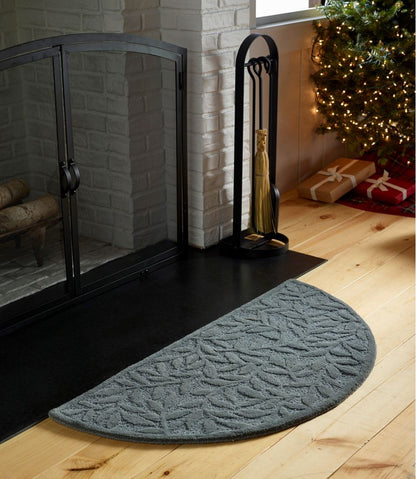 Wool Hearth Rug, Crescent, Leaf / L.L.Bean