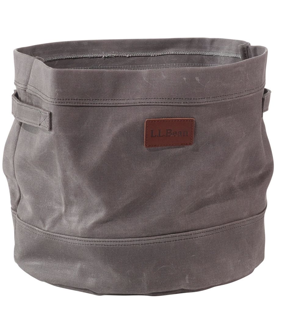 Waxed-Canvas Storage Tote / L.L.Bean