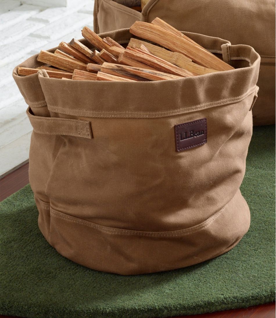Waxed-Canvas Storage Tote / L.L.Bean