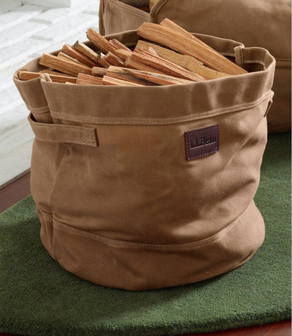 Waxed-Canvas Storage Tote / L.L.Bean