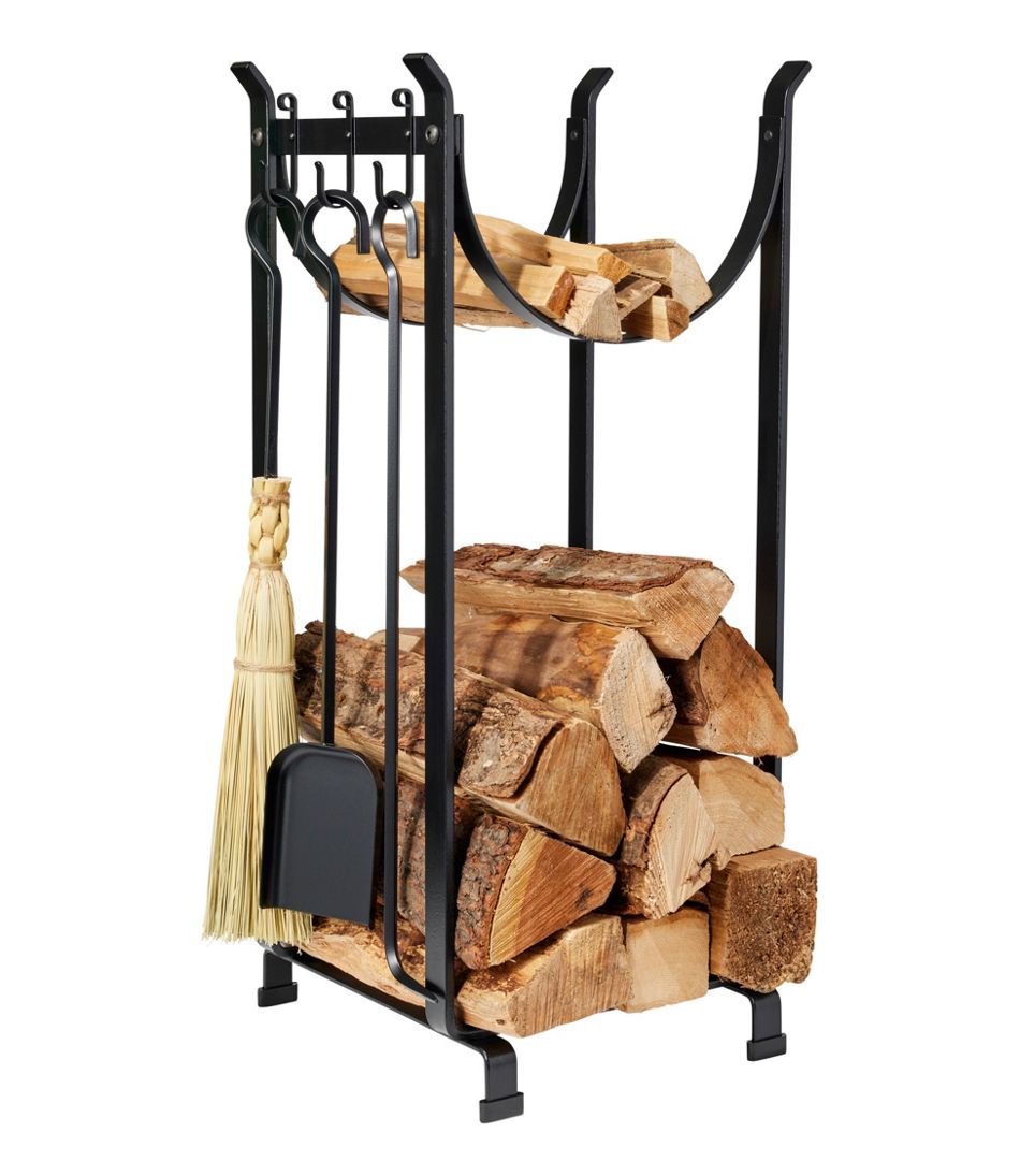 Hearthside Wood Rack With Tools / L.L.Bean