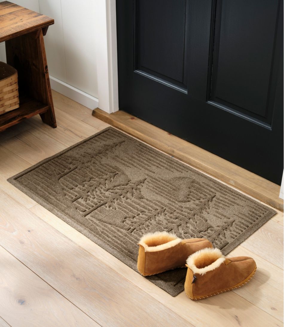 Everyspace Recycled Waterhog Doormat, Pine Trees / L.L.Bean