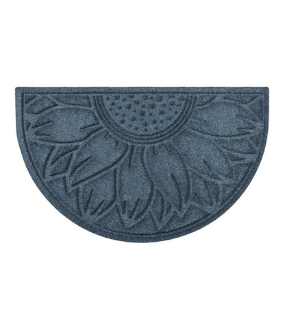 Everyspace Recycled Waterhog Doormat, Half Round, Sunflower / L.L.Bean