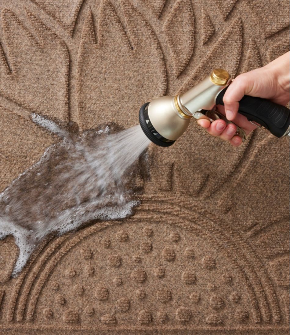 Everyspace Recycled Waterhog Doormat, Half Round, Sunflower / L.L.Bean