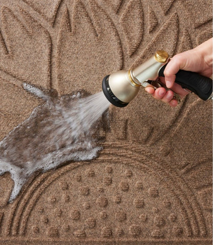 Everyspace Recycled Waterhog Doormat, Half Round, Sunflower / L.L.Bean