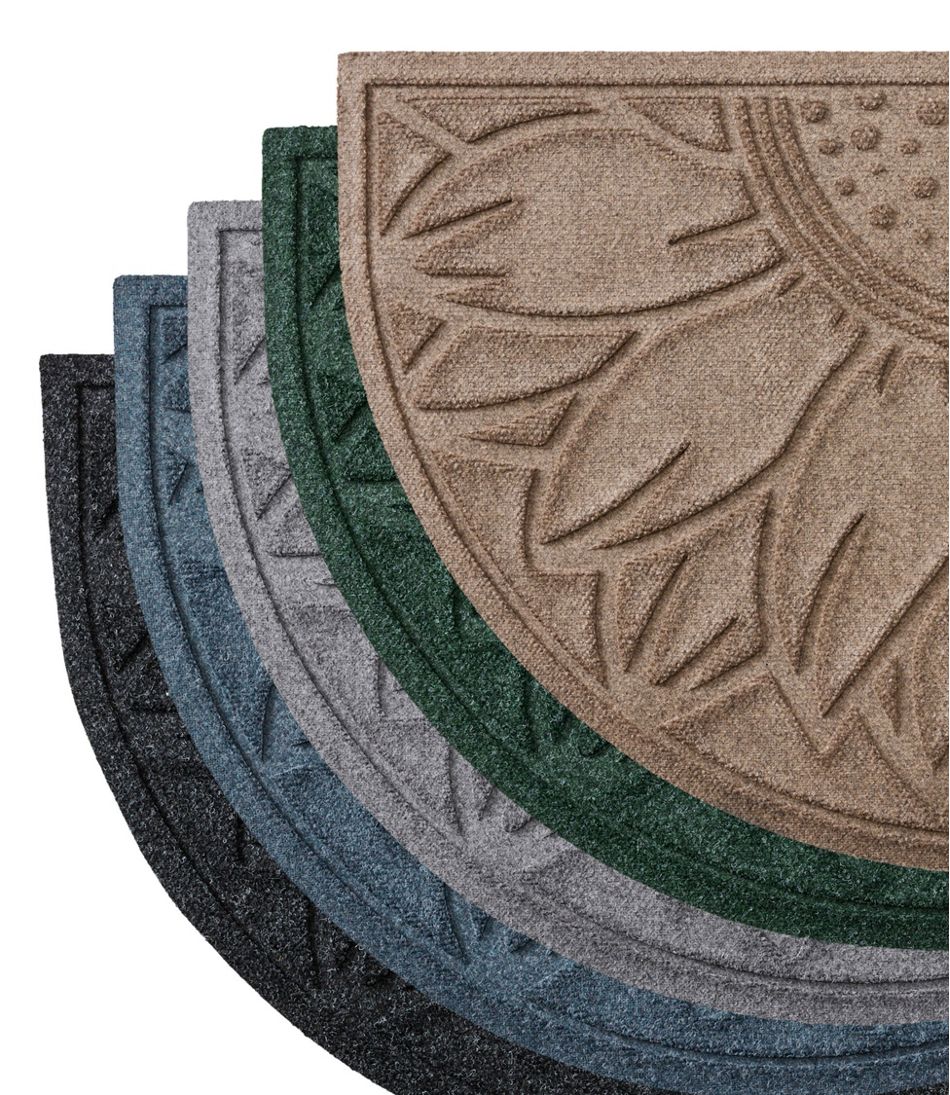 Everyspace Recycled Waterhog Doormat, Half Round, Sunflower / L.L.Bean