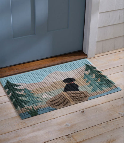 Printed Recycled Waterhog Doormat, Row Boats / L.L.Bean