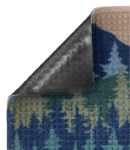 Printed Recycled Waterhog Doormat, Pine Trees / L.L.Bean