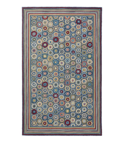 Bean's Wool Hooked Rug, Coins / L.L.Bean