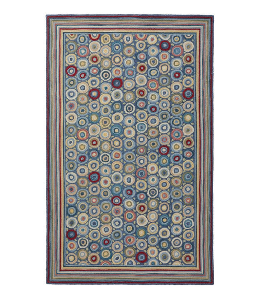 Bean's Wool Hooked Rug, Coins / L.L.Bean