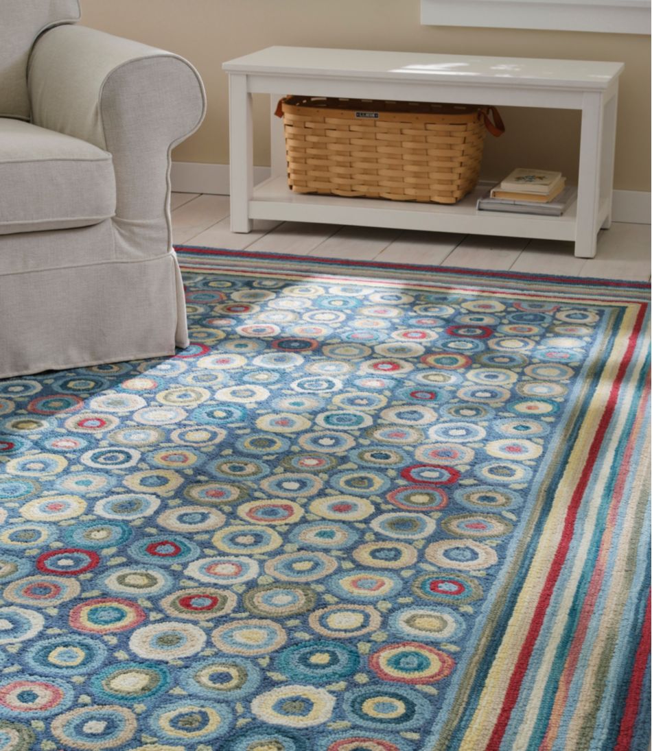 Bean's Wool Hooked Rug, Coins / L.L.Bean