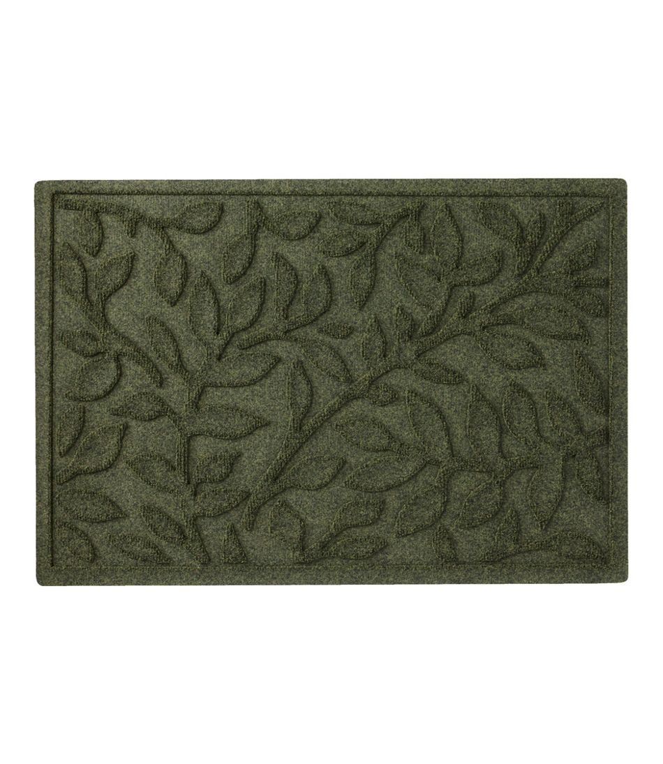 Heavyweight Recycled Waterhog Doormat, Woodland Leaf / L.L.Bean