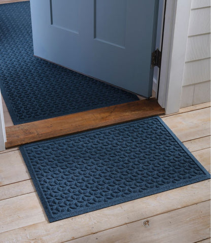Heavyweight Recycled Waterhog Doormat, Blooming Circles / L.L.Bean
