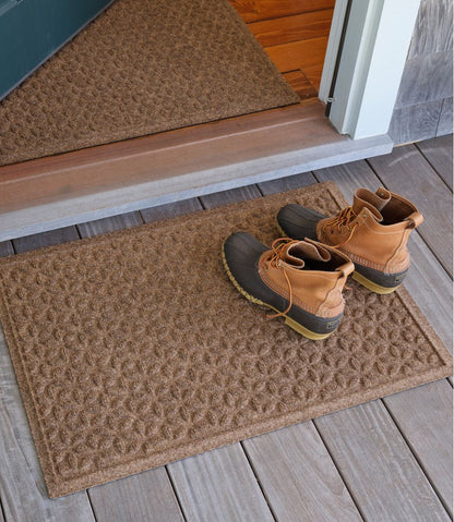 Heavyweight Recycled Waterhog Doormat, Blooming Circles / L.L.Bean