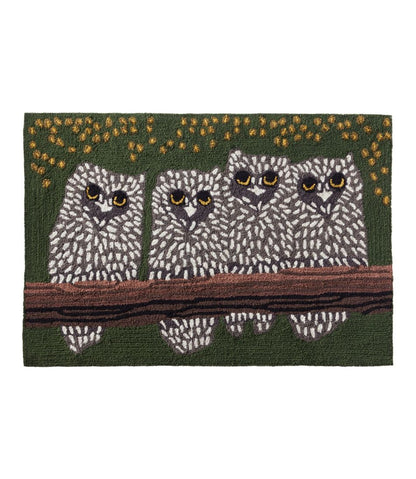 Indoor/Outdoor Vacationland Rug, Owls / L.L.Bean