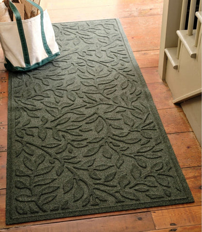 Heavyweight Recycled Waterhog Mat Runner, Woodland Leaf / L.L.Bean