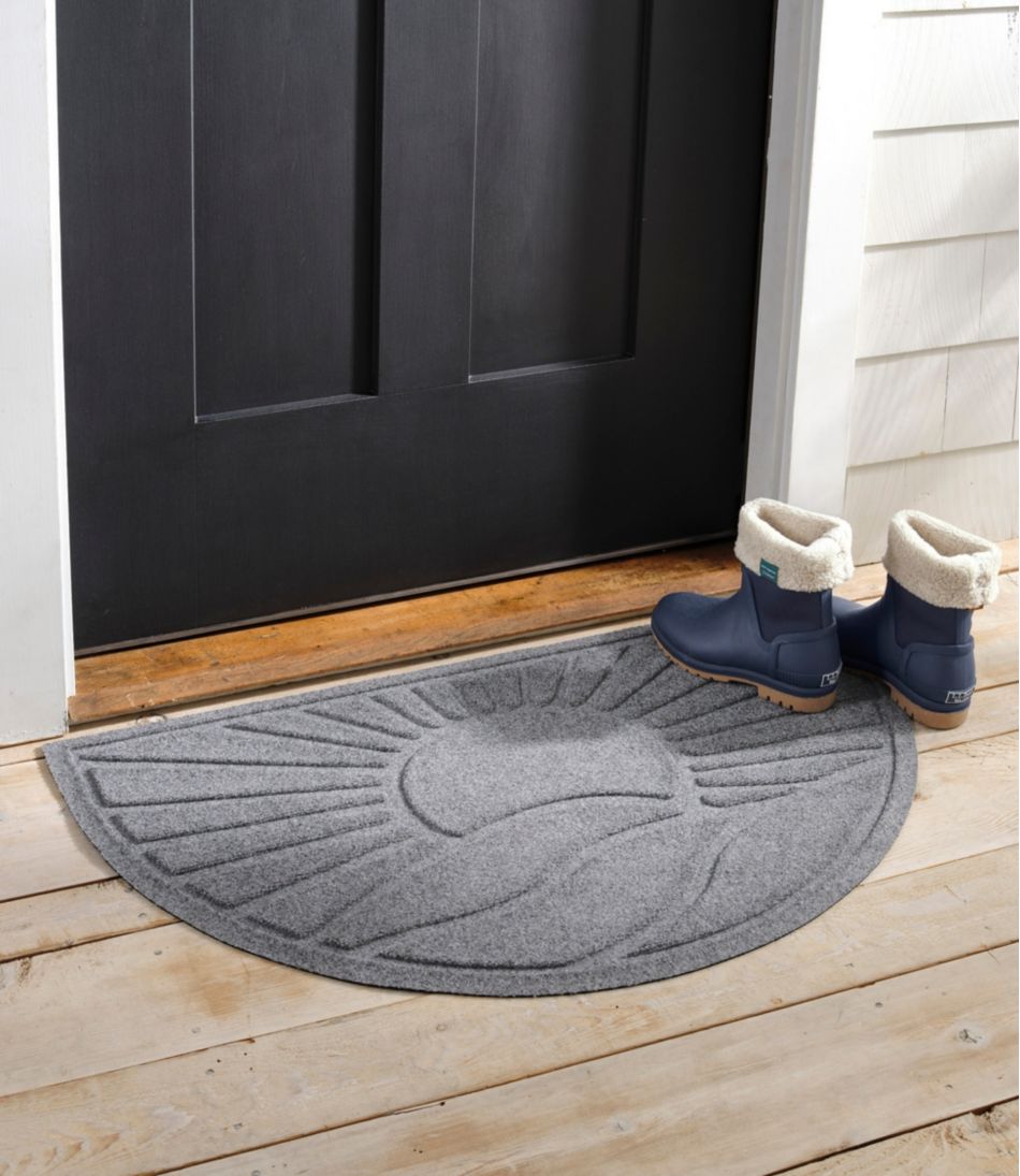 Everyspace Recycled Waterhog Doormat, Half Round, Sunrise / L.L.Bean
