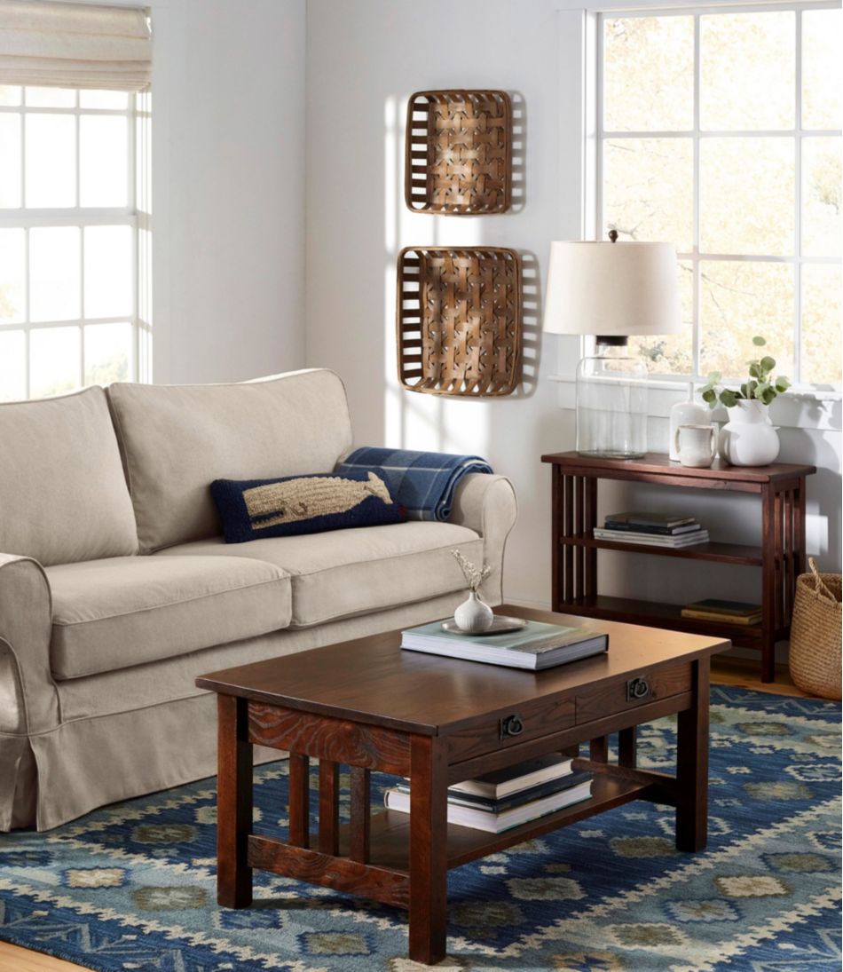 Double Border Wool Hooked Rug / L.L.Bean