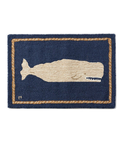 Wool Hooked Novelty Rug, Whale / L.L.Bean