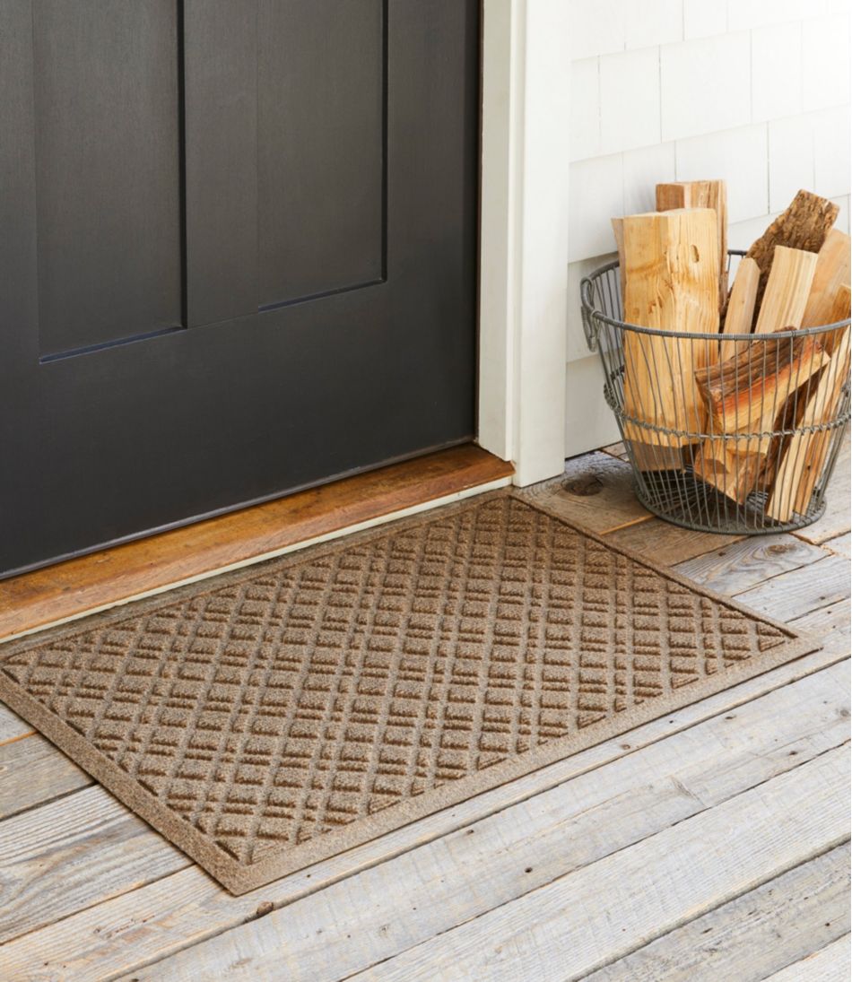 Heavyweight Recycled Waterhog Doormat, Plaid / L.L.Bean
