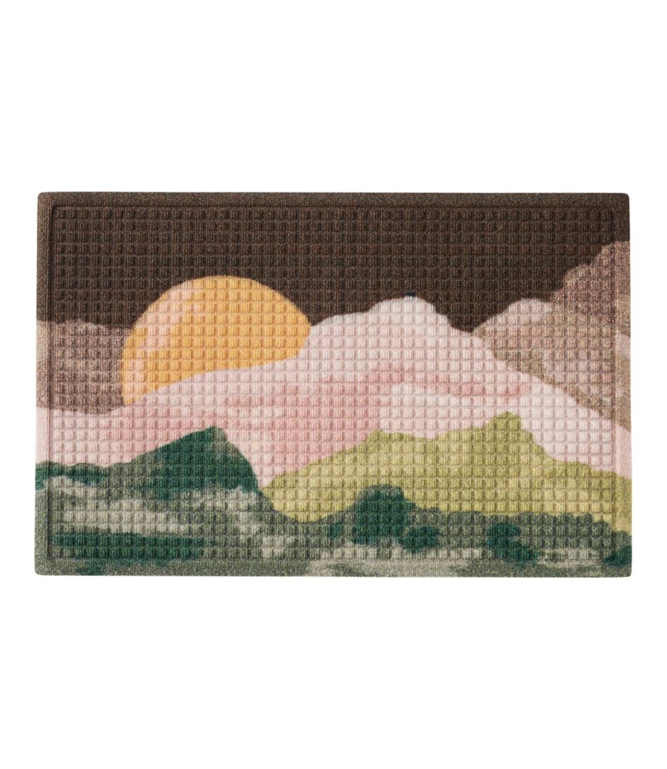 Printed Recycled Waterhog Doormat, Sunset / L.L.Bean