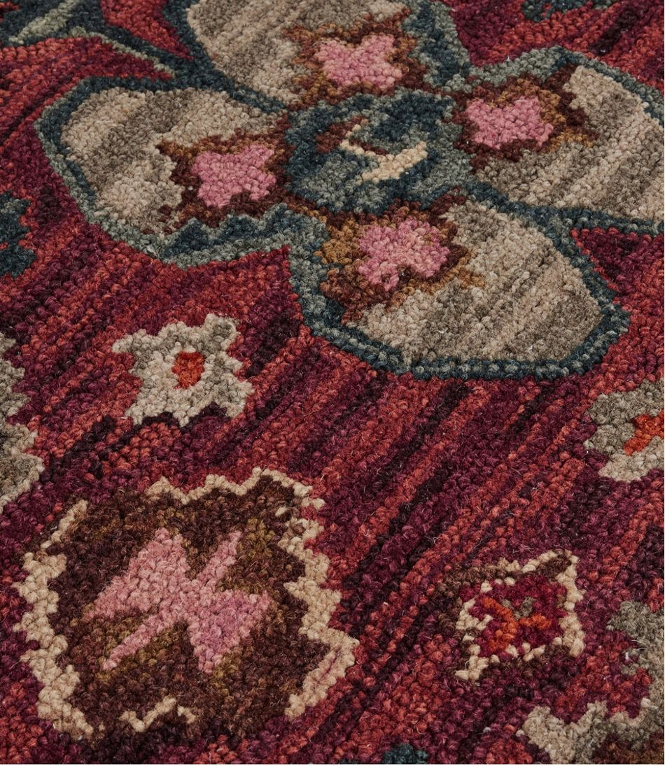 Double Border Wool Hooked Rug, Sienna Multi / L.L.Bean