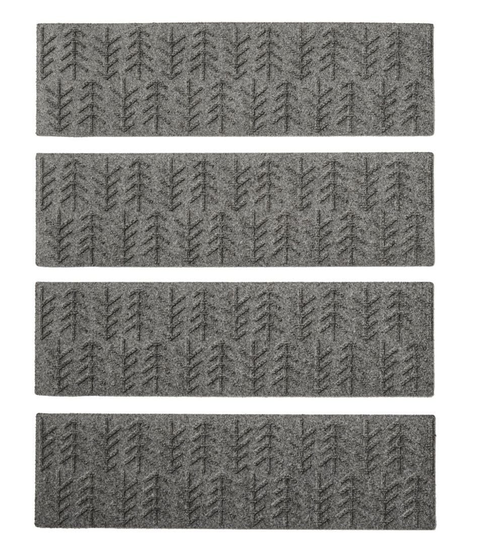 Everyspace Recycled Waterhog Mat, Stair Treads, Set of Four, Trees / L.L.Bean
