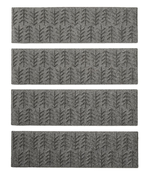 Everyspace Recycled Waterhog Mat, Stair Treads, Set of Four, Trees / L.L.Bean