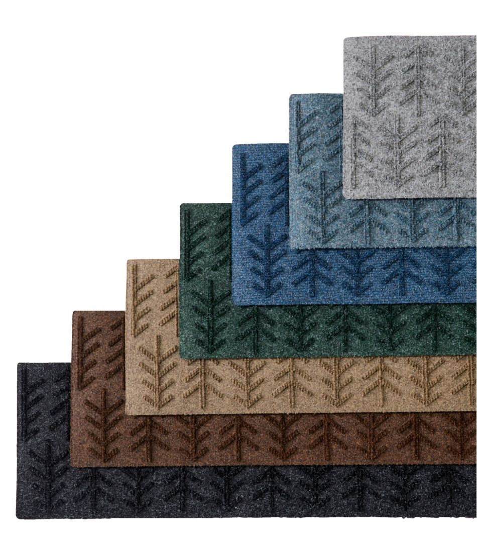 Everyspace Recycled Waterhog Mat, Stair Treads, Set of Four, Trees / L.L.Bean