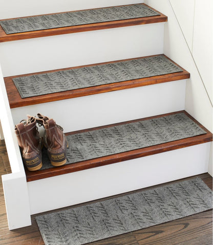 Everyspace Recycled Waterhog Mat, Stair Treads, Set of Four, Trees / L.L.Bean