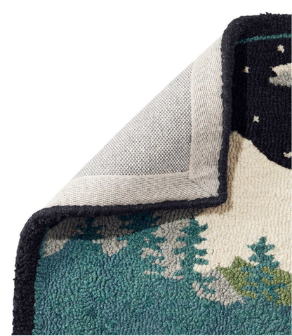 Wool Hooked Novelty Rug, Winter Woods / L.L.Bean
