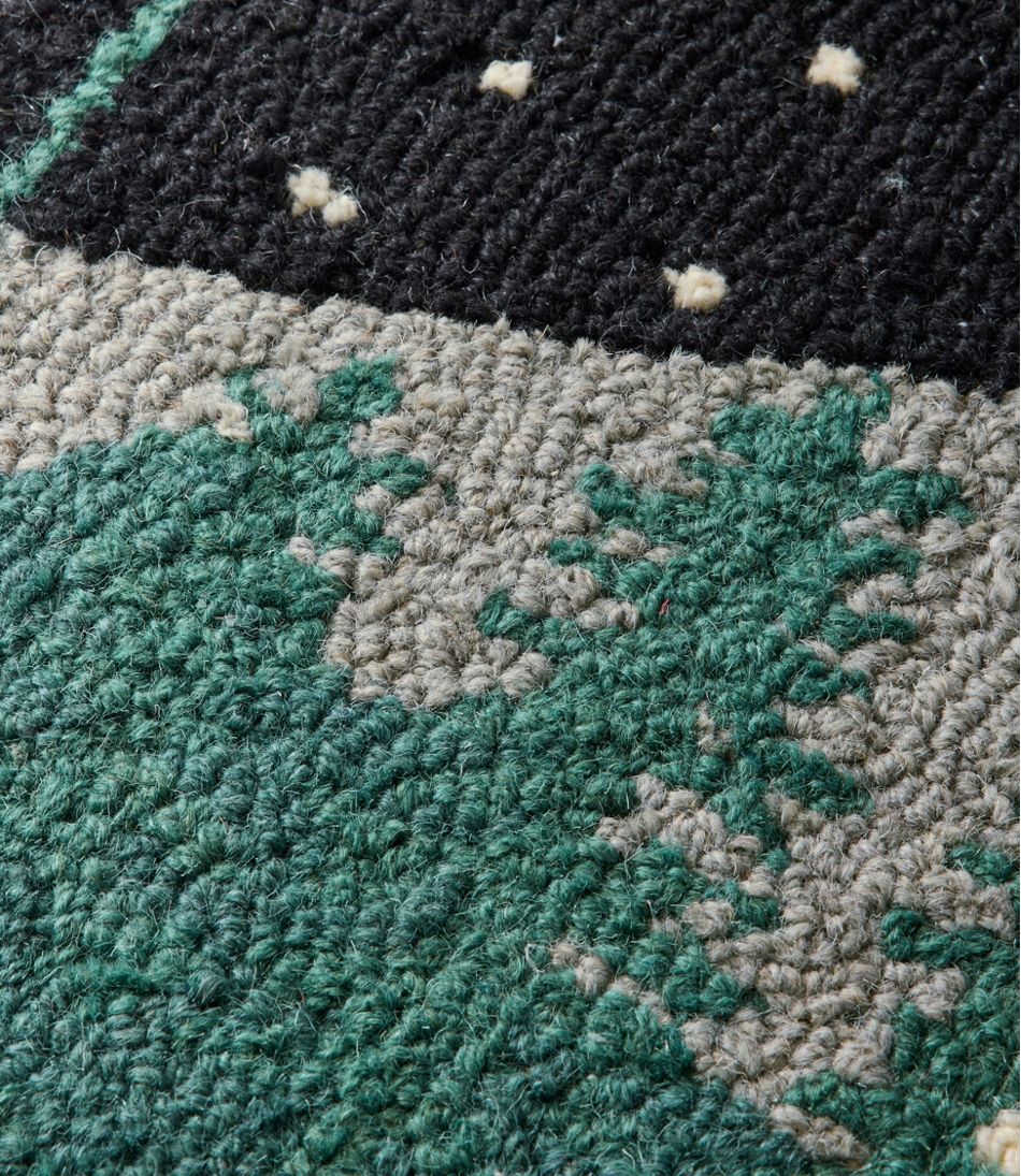 Wool Hooked Novelty Rug, Winter Woods / L.L.Bean