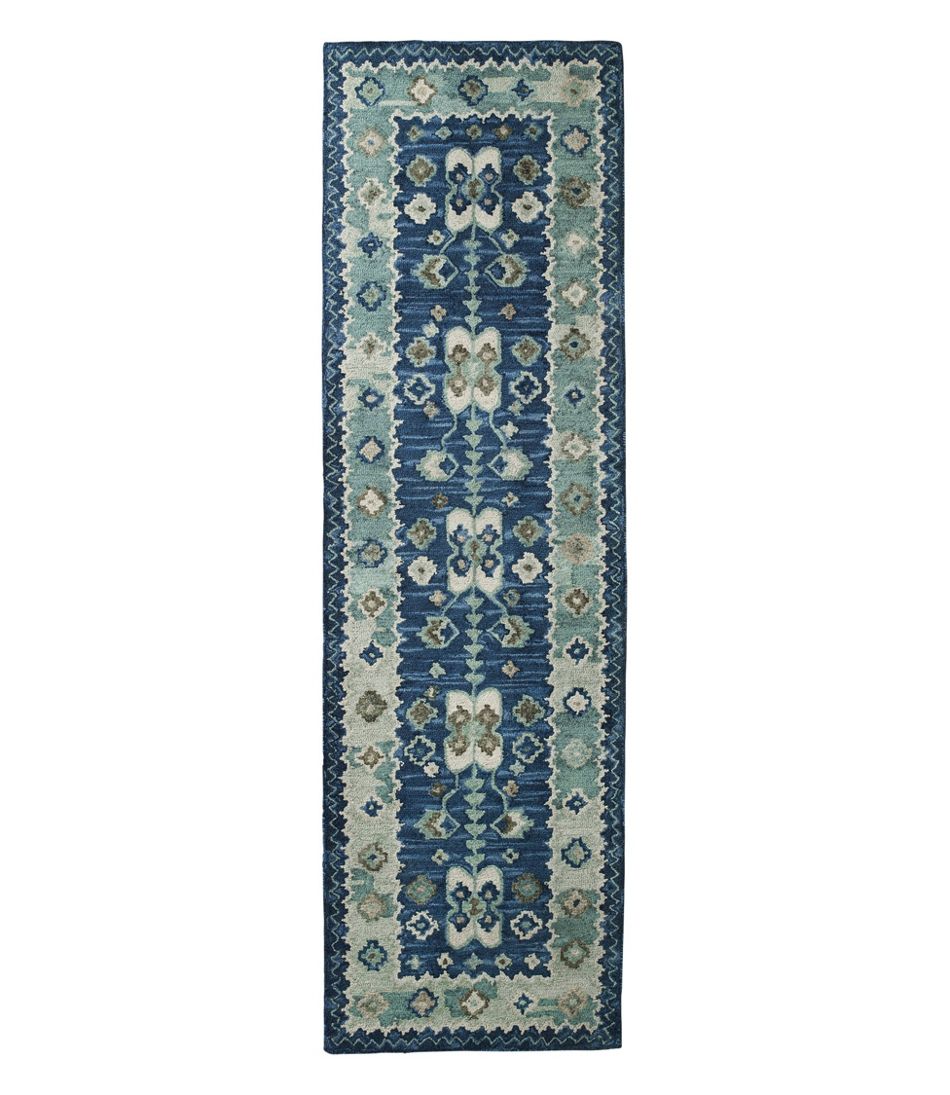 Double Border Wool Hooked Runner / L.L.Bean