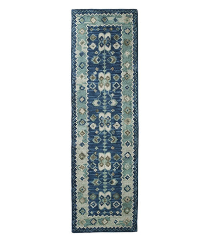 Double Border Wool Hooked Runner / L.L.Bean