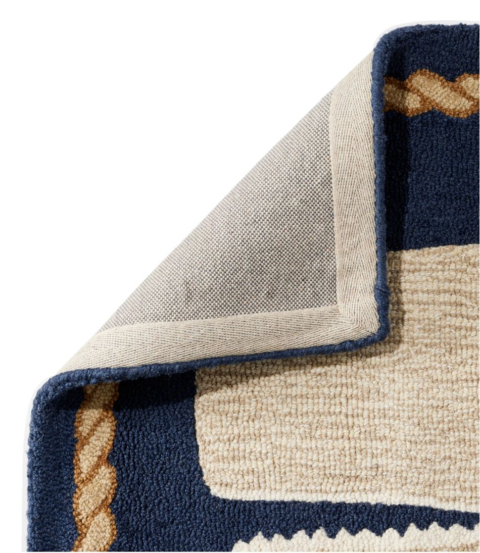 Wool Hooked Novelty Runner, Whale / L.L.Bean