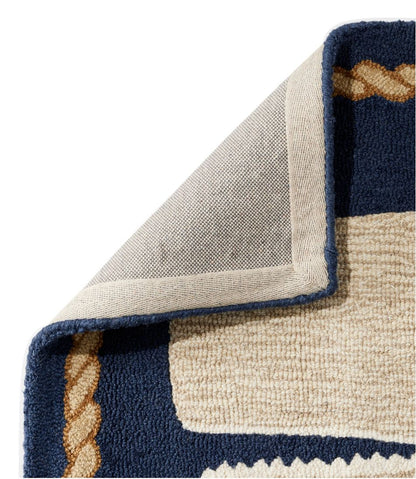 Wool Hooked Novelty Runner, Whale / L.L.Bean