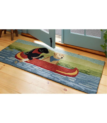 Indoor/Outdoor Vacationland Runner, Dog Canoe / L.L.Bean