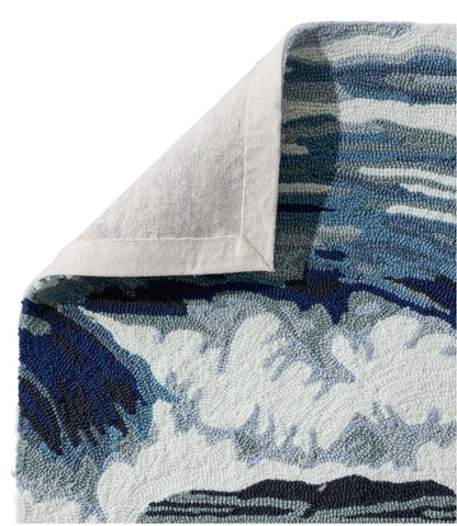 Indoor/Outdoor Vacationland Rug, Ocean Waves / L.L.Bean