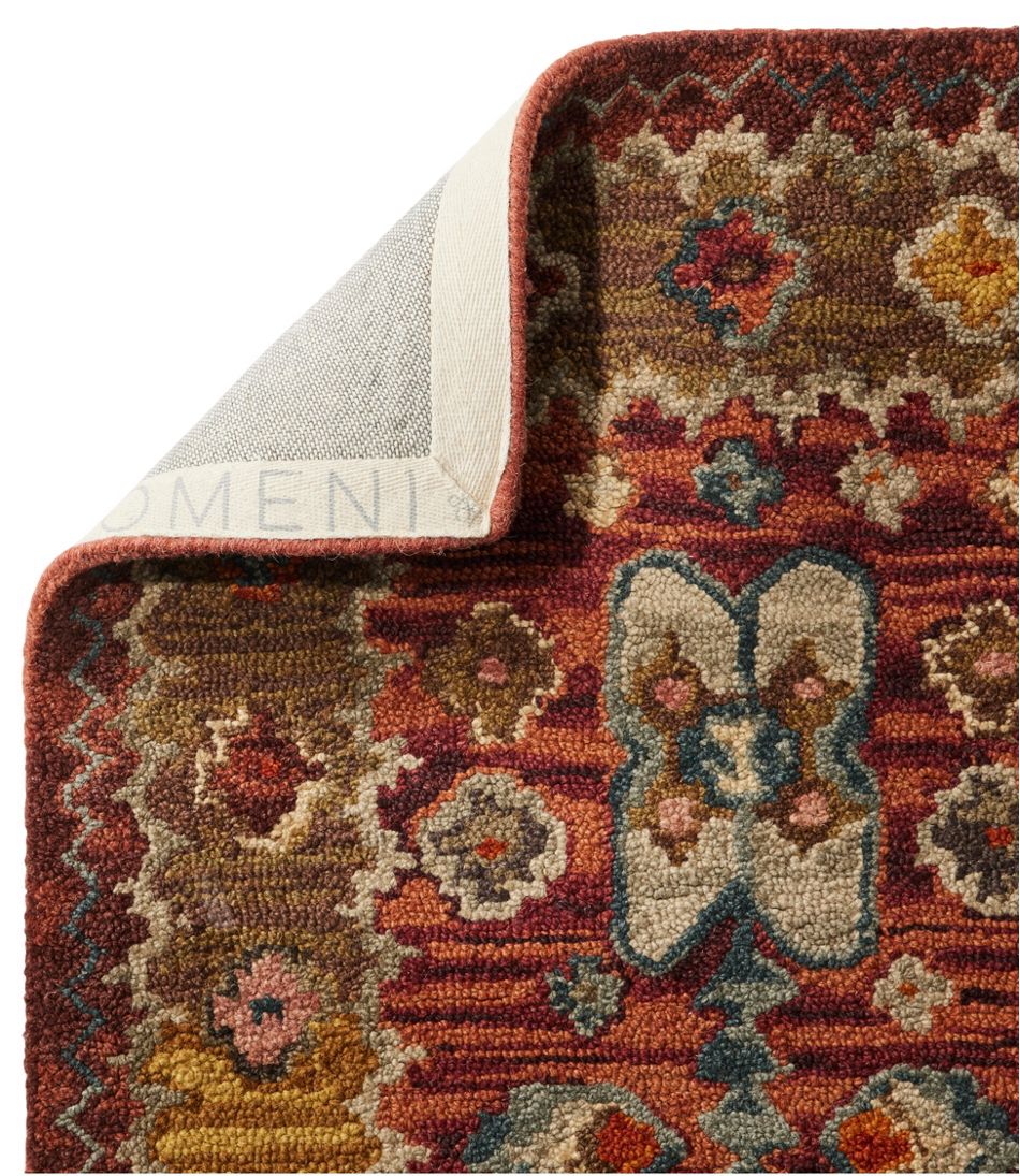 Double Border Wool Hooked Runner, Sienna Multi / L.L.Bean