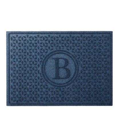 Heavyweight Recycled Waterhog Doormat, Blooming Circles, Personalized / L.L.Bean