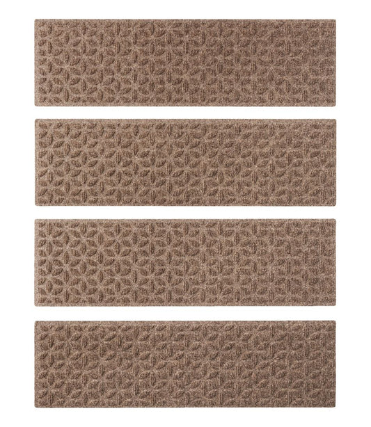 Heavyweight Waterhog Mat, Stair Treads, Set of Four, Blooming Circles / L.L.Bean