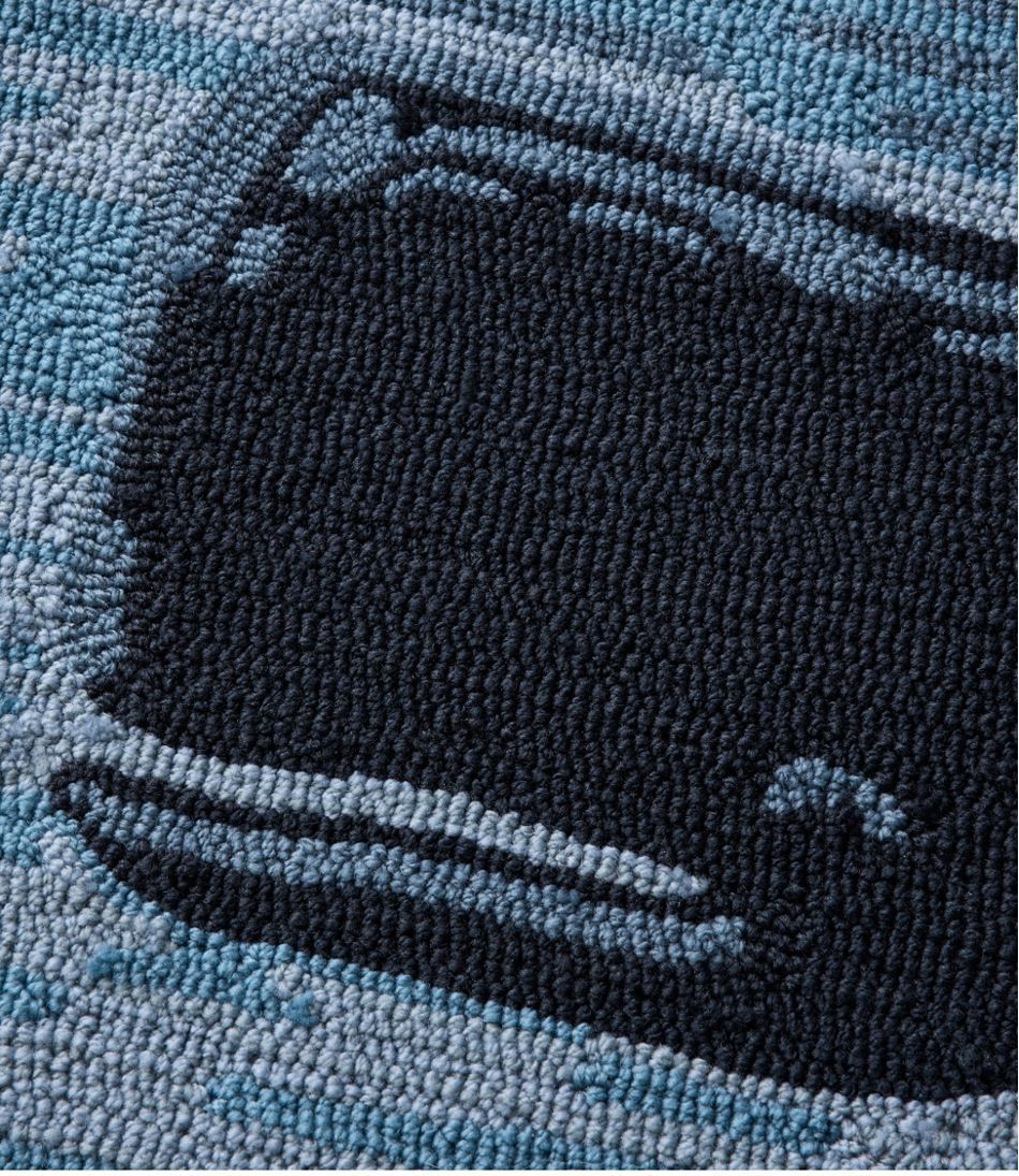 Indoor/Outdoor Vacationland Rug, Coastal Whale / L.L.Bean