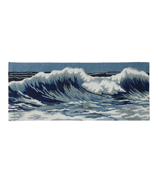 Indoor/Outdoor Vacationland Runner, Ocean Waves / L.L.Bean