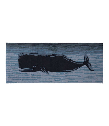 Indoor/Outdoor Vacationland Runner, Coastal Whale / L.L.Bean
