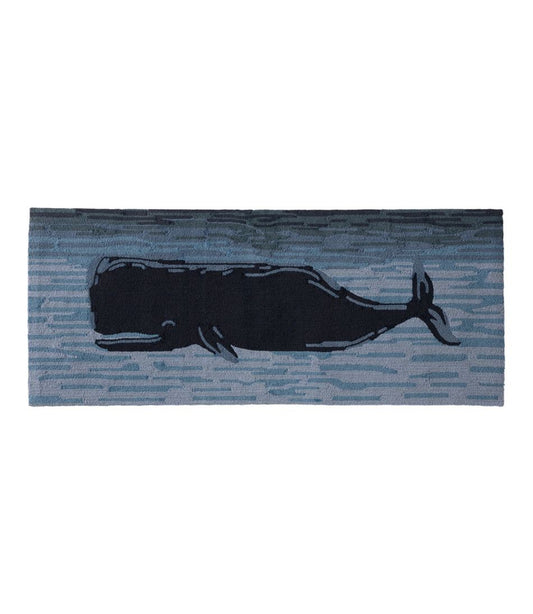 Indoor/Outdoor Vacationland Runner, Coastal Whale / L.L.Bean