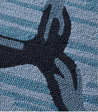 Indoor/Outdoor Vacationland Runner, Coastal Whale / L.L.Bean