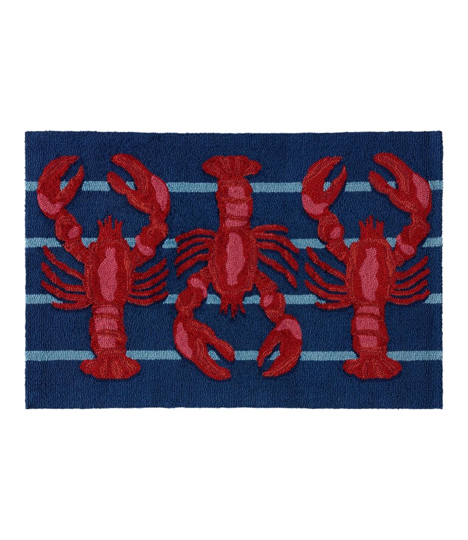 Indoor/Outdoor Vacationland Rug, Lobsters / L.L.Bean