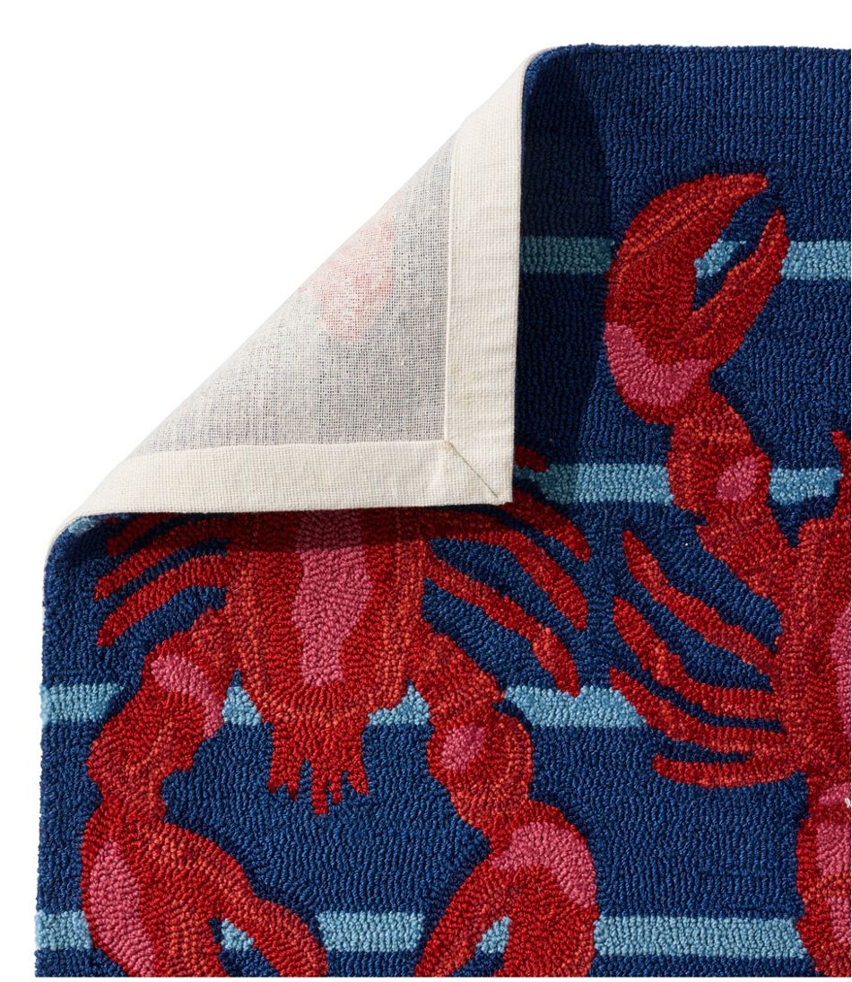 Indoor/Outdoor Vacationland Rug, Lobsters / L.L.Bean