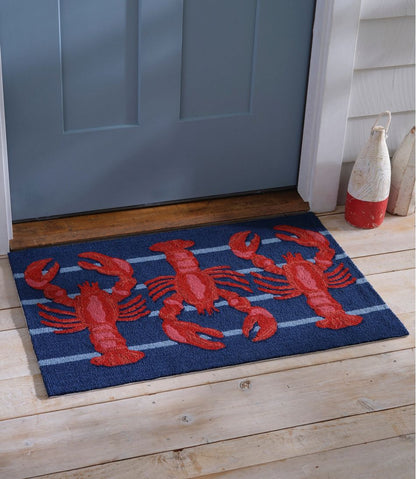 Indoor/Outdoor Vacationland Rug, Lobsters / L.L.Bean