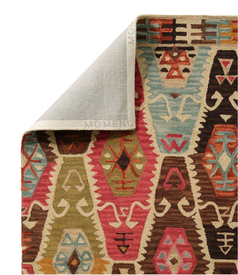 Rustic Geometric Wool Hooked Runner / L.L.Bean
